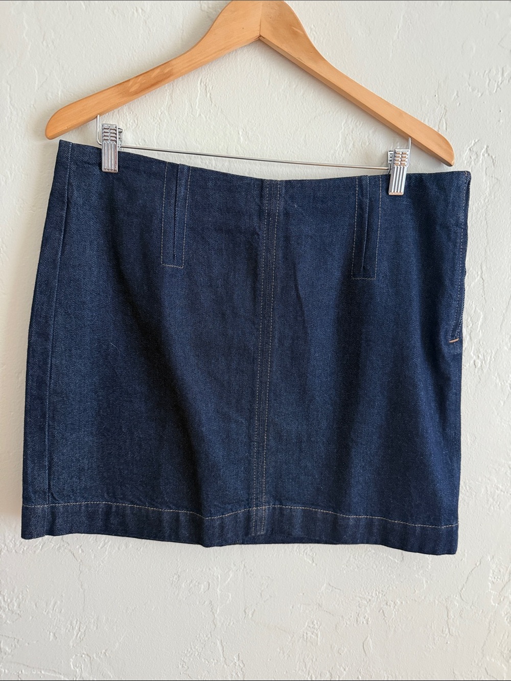 Madewell Dark Blue Denim Mini Skirt